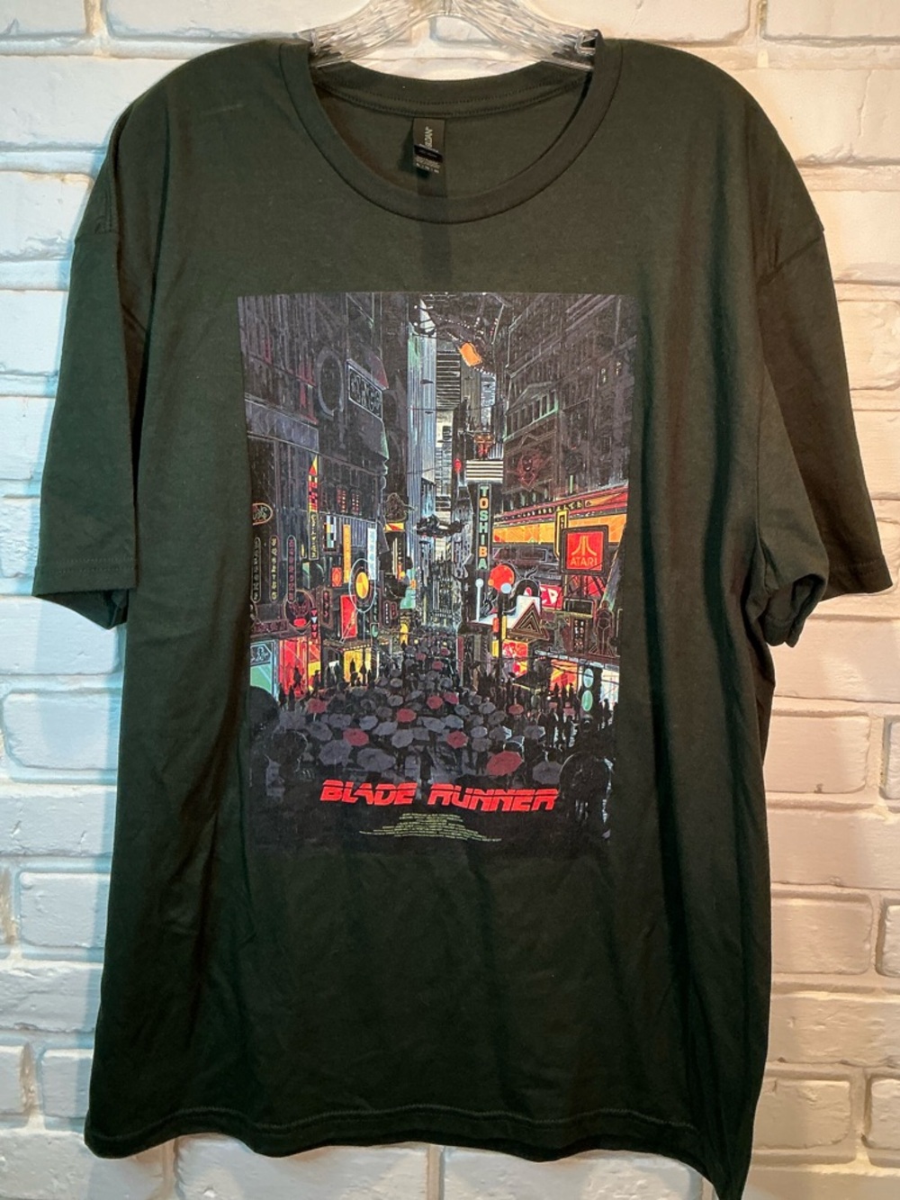 Blade Runner Unisex Adult T-Shirt XL Dark Green